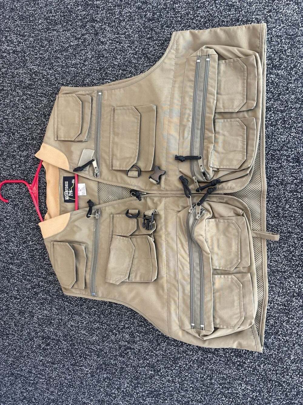 Wilderness Pro Fishing Vest Tan Size XL